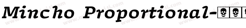 Mincho Proportional字体转换